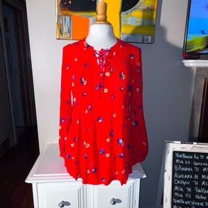 COOL MELON BLOUSE OLD NAVY SIZE MEDIUM PIRATE CLOSURE